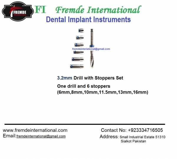 3.2mm Dental Implant Drill With Stopper Set border=