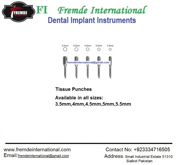 Tissue Punches Set Of 5 Pieces border=