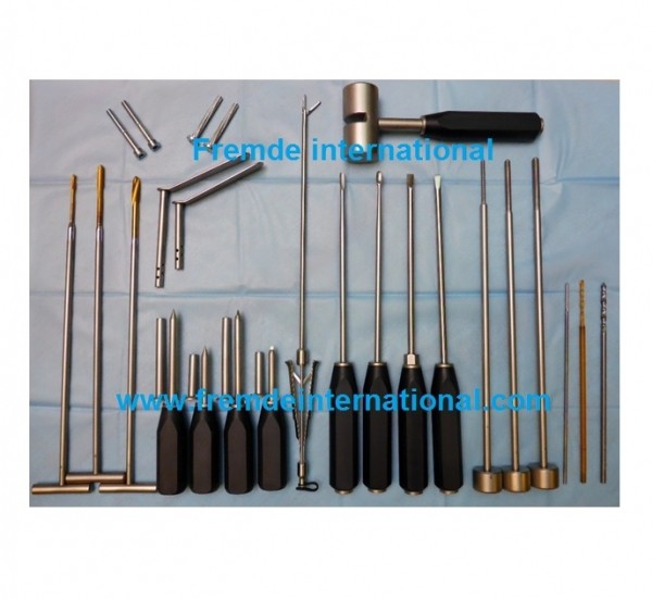Veterinary instruments set border=