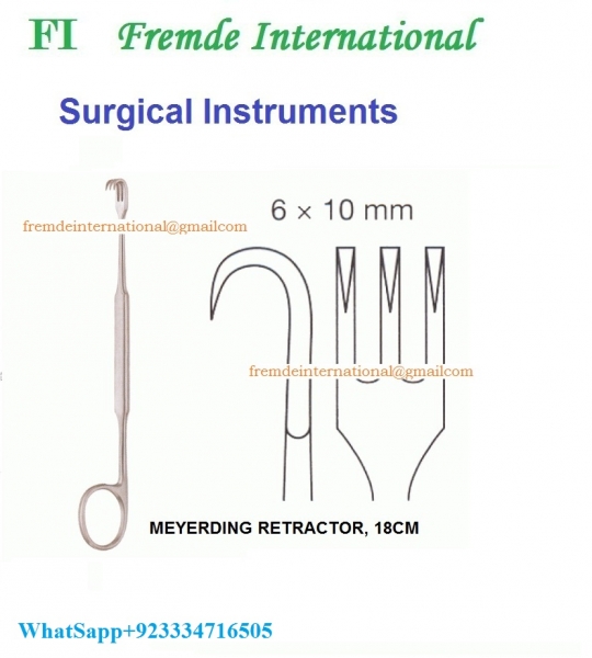 MEYERDING RETRACTOR, 18CM border=