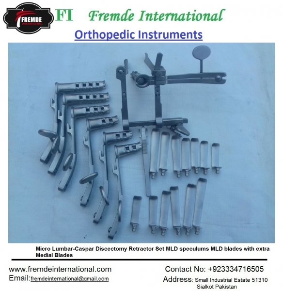 Micro Lumbar-Caspar Discectomy Retractor Set  border=