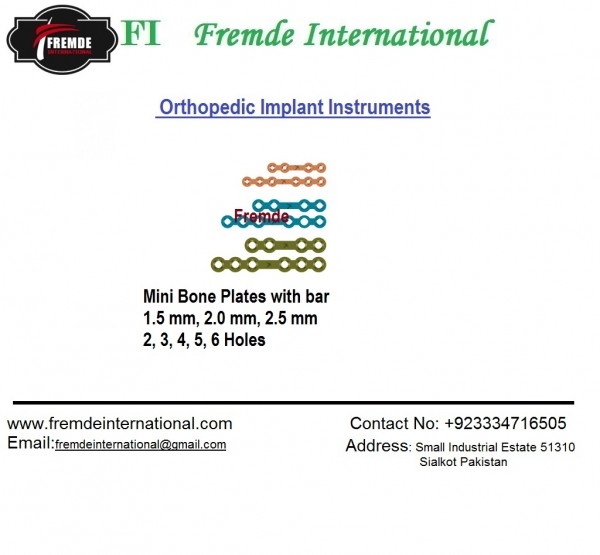 Mini Bone Plates with bar border=