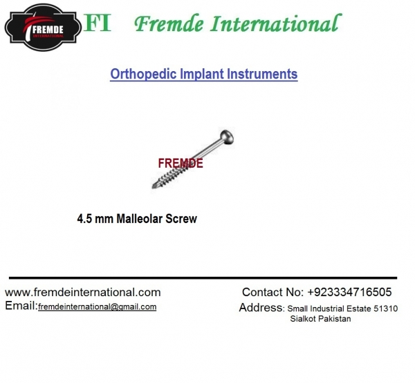 4.5 mm Malleolar Screw border=