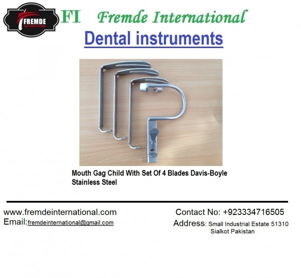 Mouth Gag Child With Set Of 4 Blades Davis-Boyle  border=