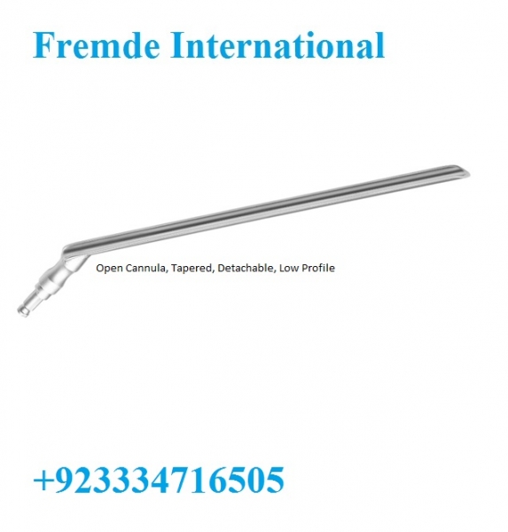 Open Cannula, Tapered, Detachable, Low Profile border=