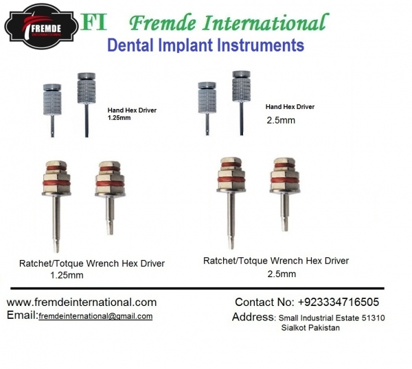 IMPLANT DRIVERS/KEYS KIT OF 8 PIECES border=