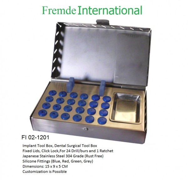 Dental Implant Tool Box 24 holes border=