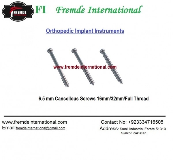 4.0 mm Cannulated Cancellous Screws Short border=