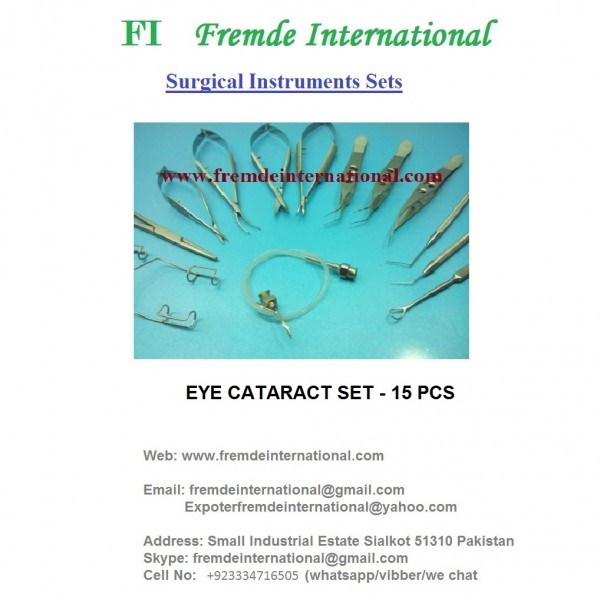 EYE SURGERY CATARACT SET OF  15 PCS border=
