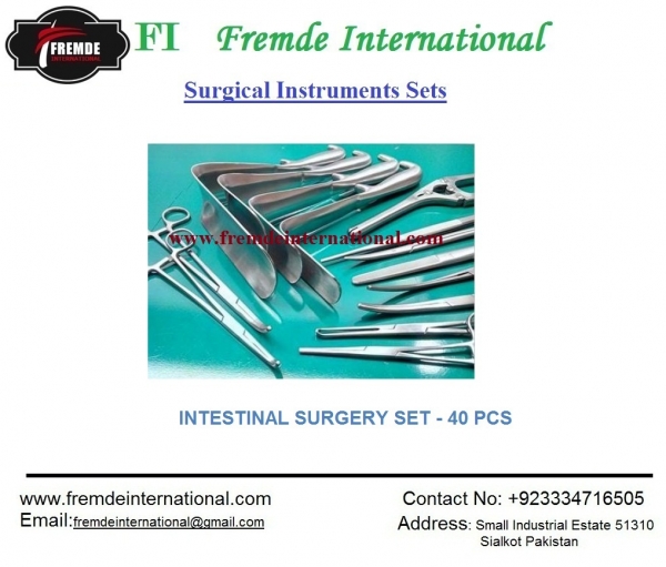 INTESTINAL SURGERY SET OF  40 PIECES border=