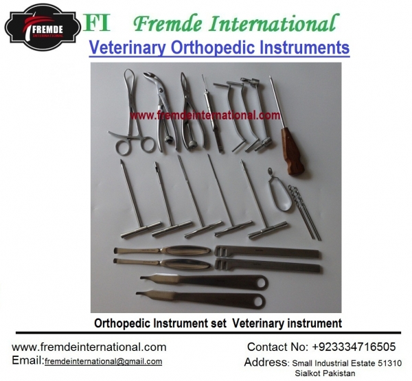 Orthopedic Instrument set for Veterinary instrument border=